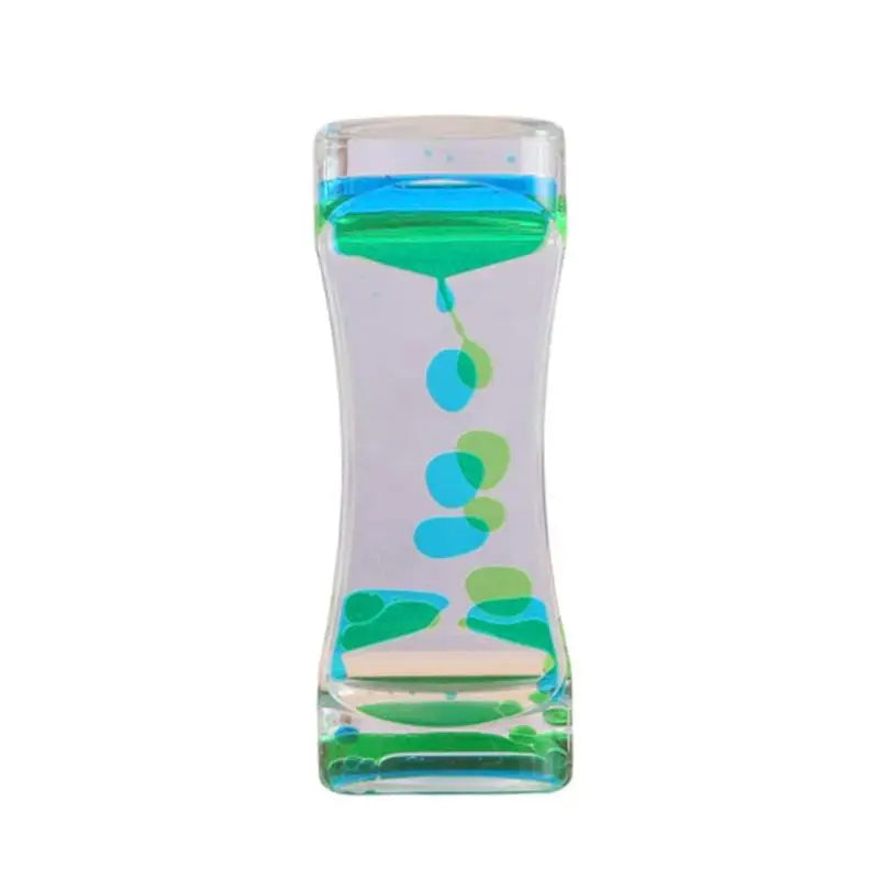 Liquid Timer visual sensory toy autism sedation special Liquid Oil Floating Visual Glass Timer Hourglasses needs Motion S3W2