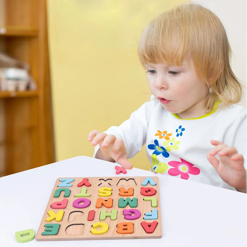 Wooden Puzzle Montessori Toys for Toddlers