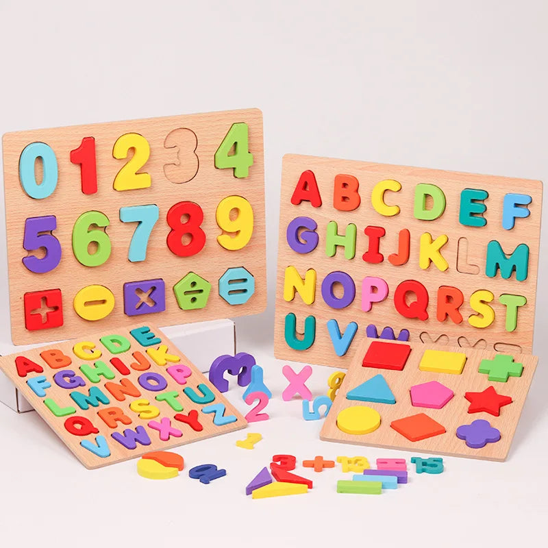 Wooden Puzzle Montessori Toys for Toddlers