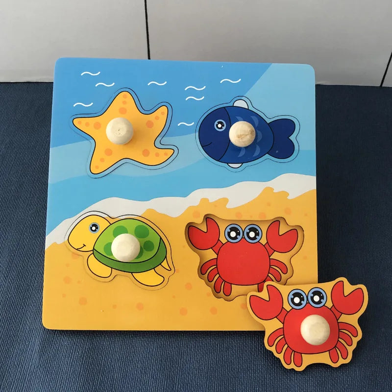 Wooden Puzzle Montessori Toys for Toddlers