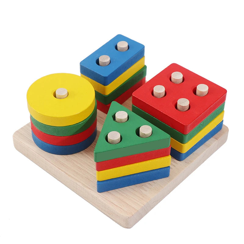 Wooden Puzzle Montessori Toys for Toddlers