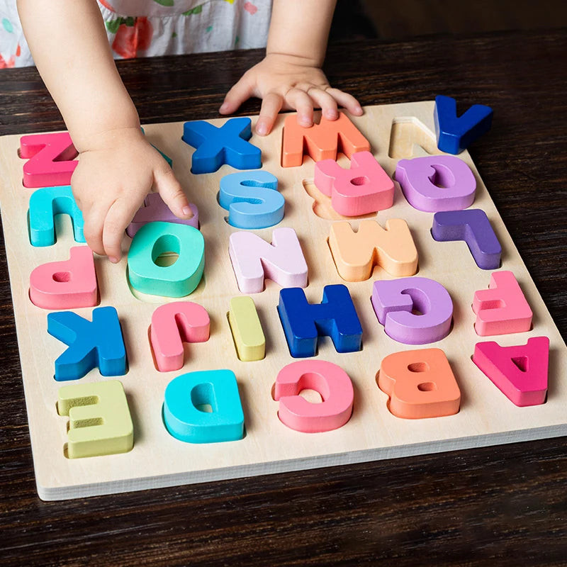 Wooden Puzzle Montessori Toys for Toddlers