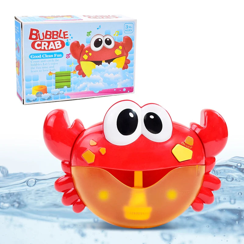 Bubble Crabs Baby Bath Toy Funny Toddler Bath Bubble Maker Pool Swimming Bathtub Soap Machine Bathroom Toys for Children Kids