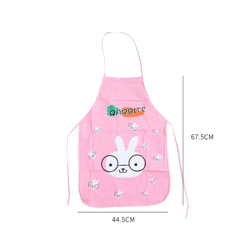 Panda Kids Apron Waterproof 44.5*67.5cm BBQ Bib Apron For Women's Kitchen Apron Cooking Baking Restaurant Workwear Cleaning Tool