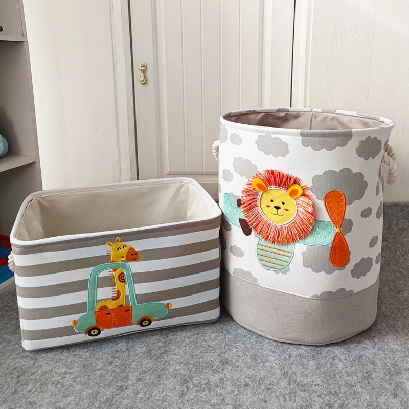 Child's Jute Laundry Basket / Storage Bin