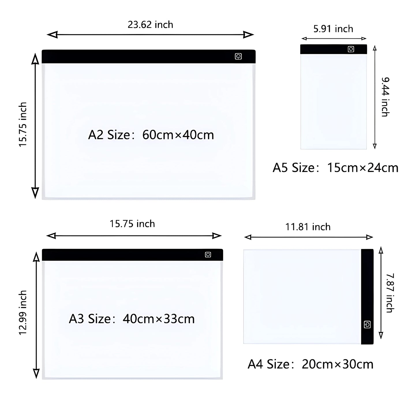 Dimmable LED Drawing Copy Pad Board