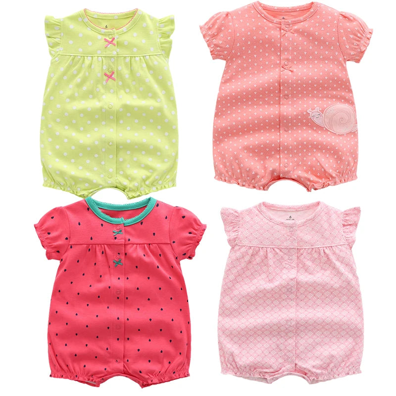 100% Cotton Baby Summer Rompers