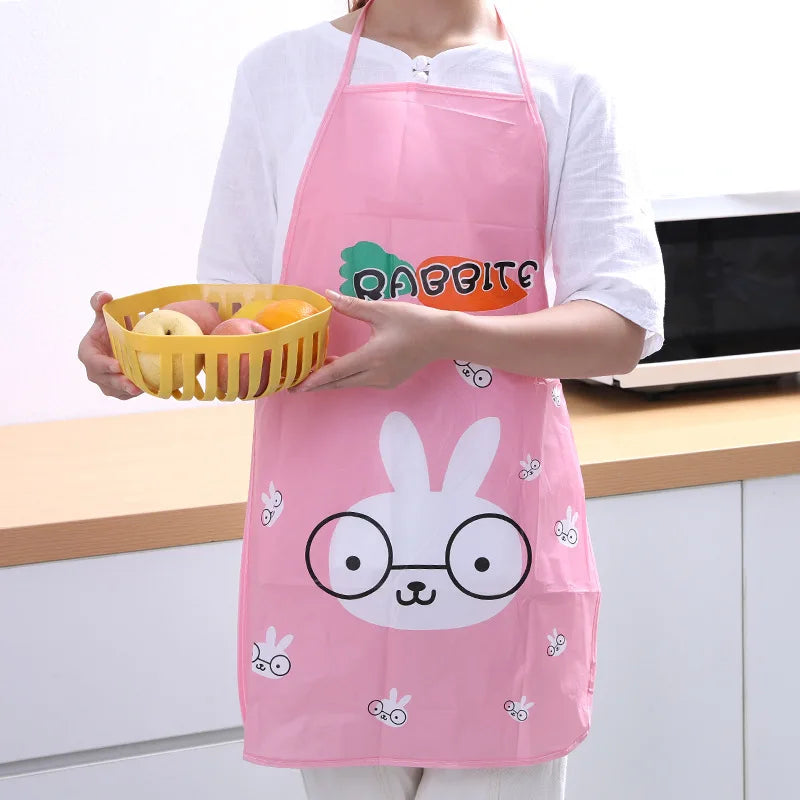 Panda Kids Apron Waterproof 44.5*67.5cm BBQ Bib Apron For Women's Kitchen Apron Cooking Baking Restaurant Workwear Cleaning Tool