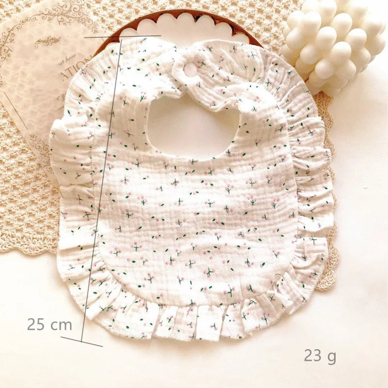 Baby Bibs Infant Burp Cloths - Floral Print Toddler Accessories