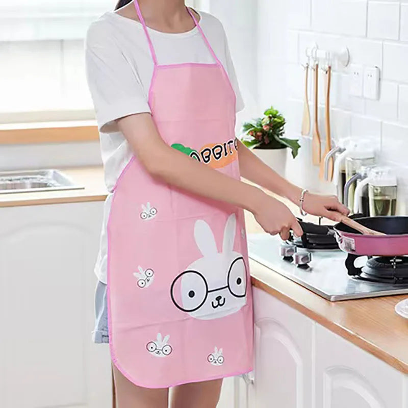 Panda Kids Apron Waterproof 44.5*67.5cm BBQ Bib Apron For Women's Kitchen Apron Cooking Baking Restaurant Workwear Cleaning Tool