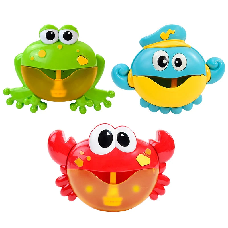 Bubble Crabs Baby Bath Toy Funny Toddler Bath Bubble Maker Pool Swimming Bathtub Soap Machine Bathroom Toys for Children Kids