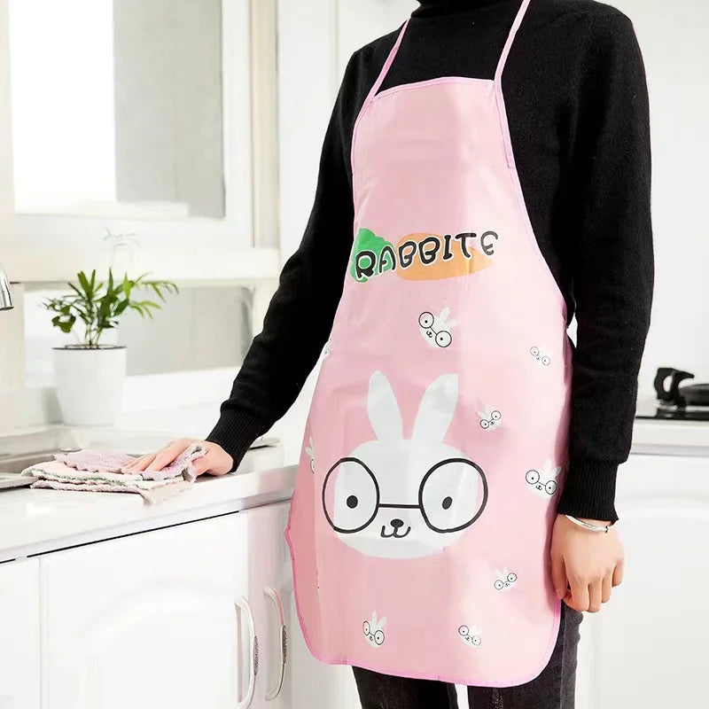 Panda Kids Apron Waterproof 44.5*67.5cm BBQ Bib Apron For Women's Kitchen Apron Cooking Baking Restaurant Workwear Cleaning Tool