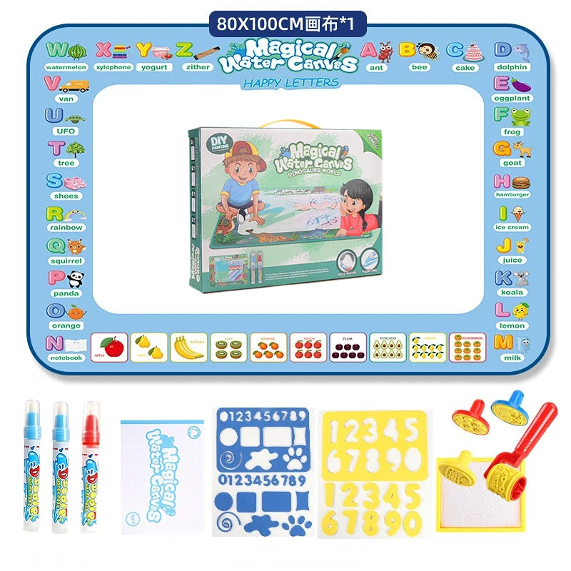 Magic Water Drawing Mat & Reusable Magic Pens