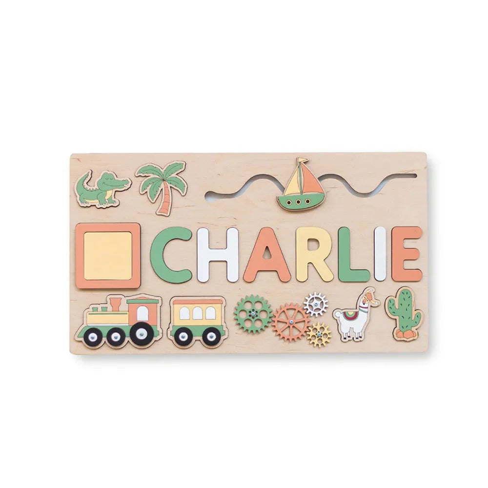 Montessori Busy Board,Personalized Puzzle,Sensory Activity, Wooden Toys, Baby Boys Girls Gift ,First Easter Unique Birthday Gift