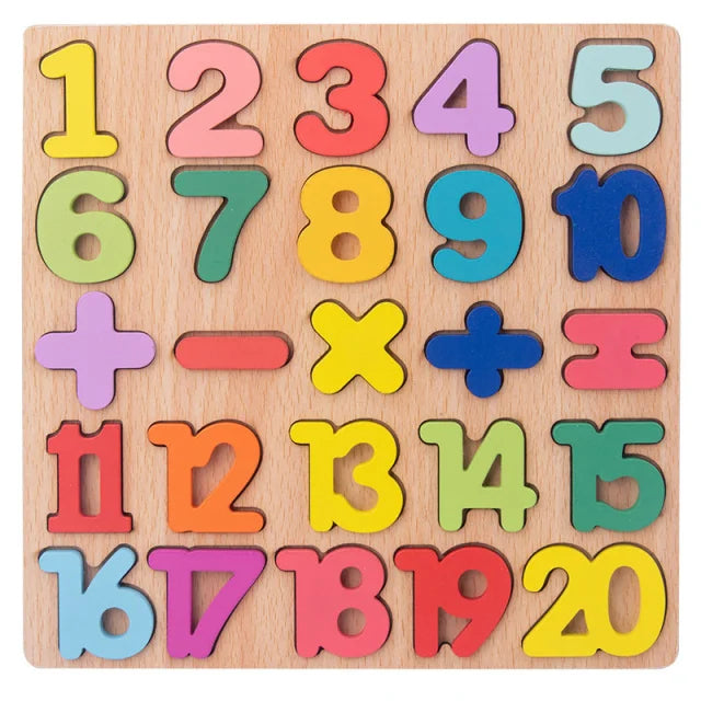 Wooden Puzzle Montessori Toys for Toddlers