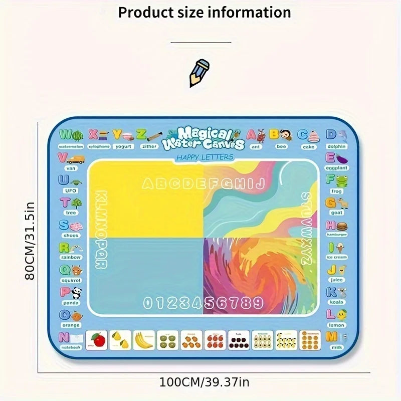 Magic Water Drawing Mat & Reusable Magic Pens