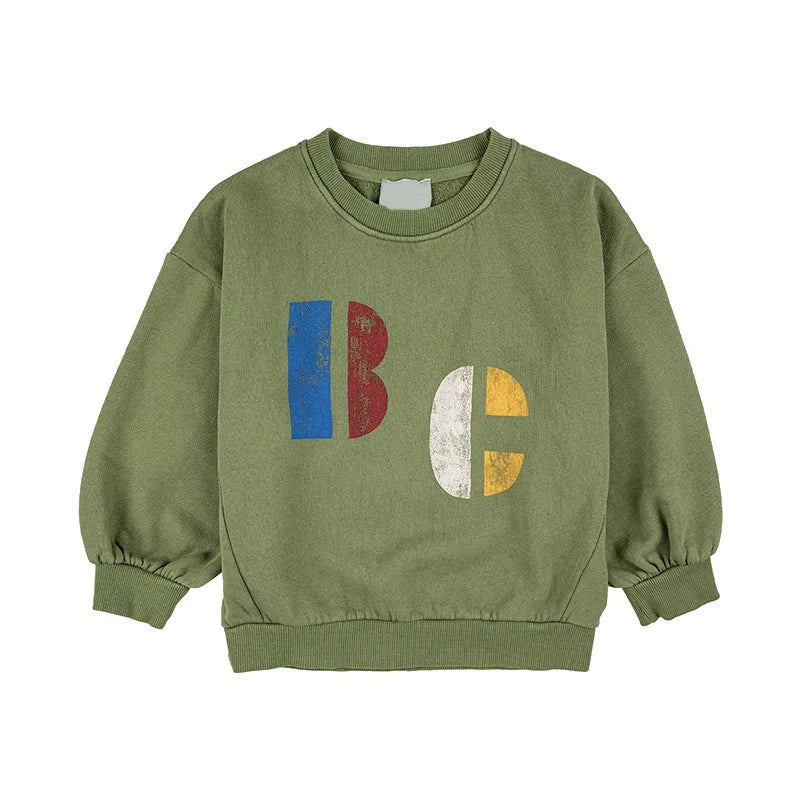 Ins  2023 Korean Childrens Autumn Winter Clothes for Girls Boys Babi Sweaters Kids Sweatshirts Long Sleeve O-neck Cute Tops